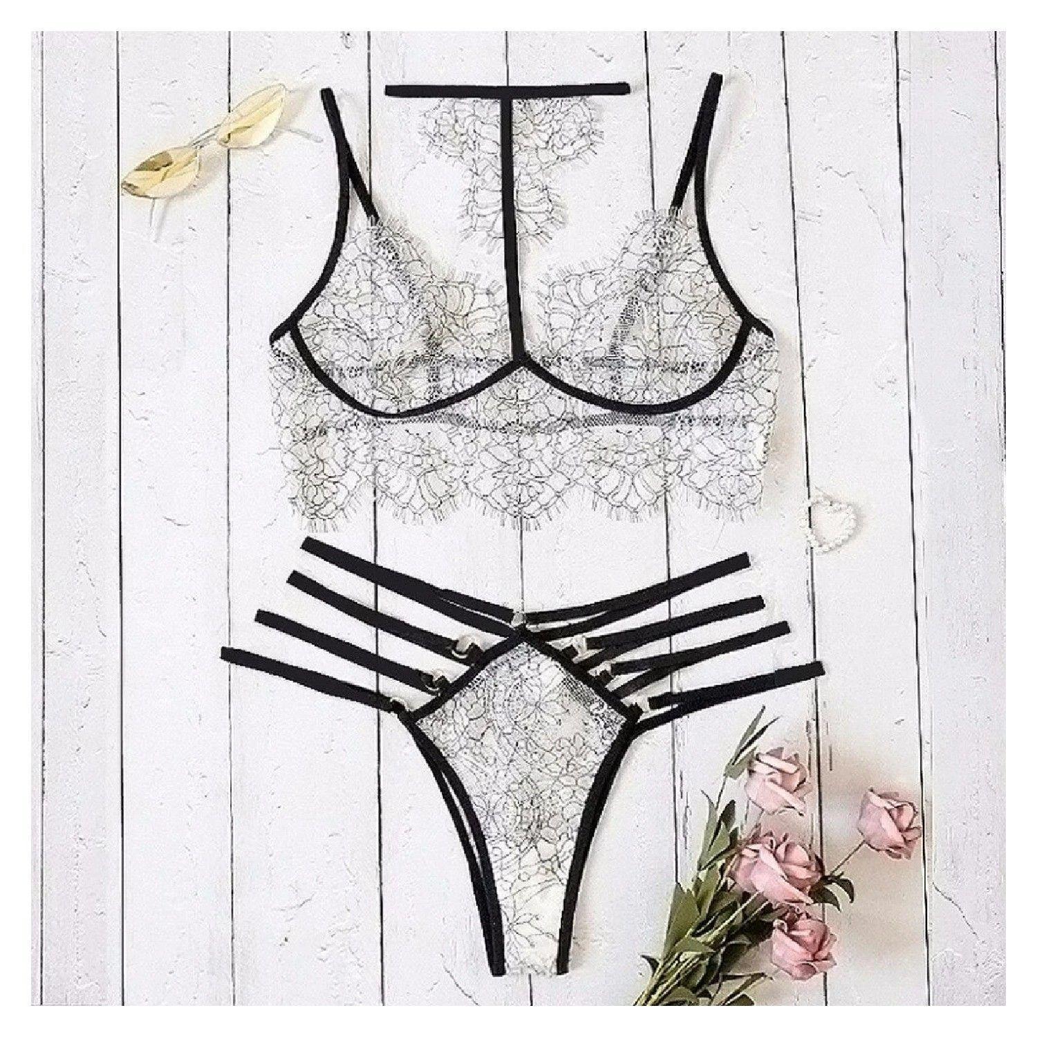 LENCERIA EROTICA COPENHAGEN COLOR BLANCO TALLA L-1