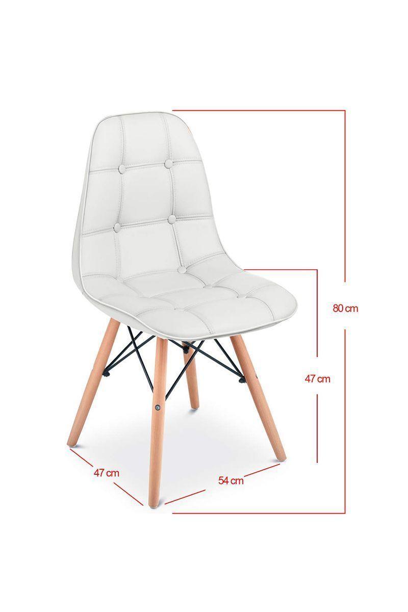 Silla Eames Acolchada Pu Blanco-2