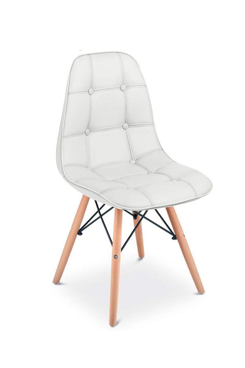 Silla Eames Acolchada Pu Blanco-0