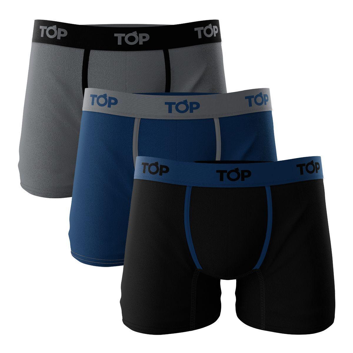 Bóxer Medio Algodón Color Pack 3 C8 Top-0