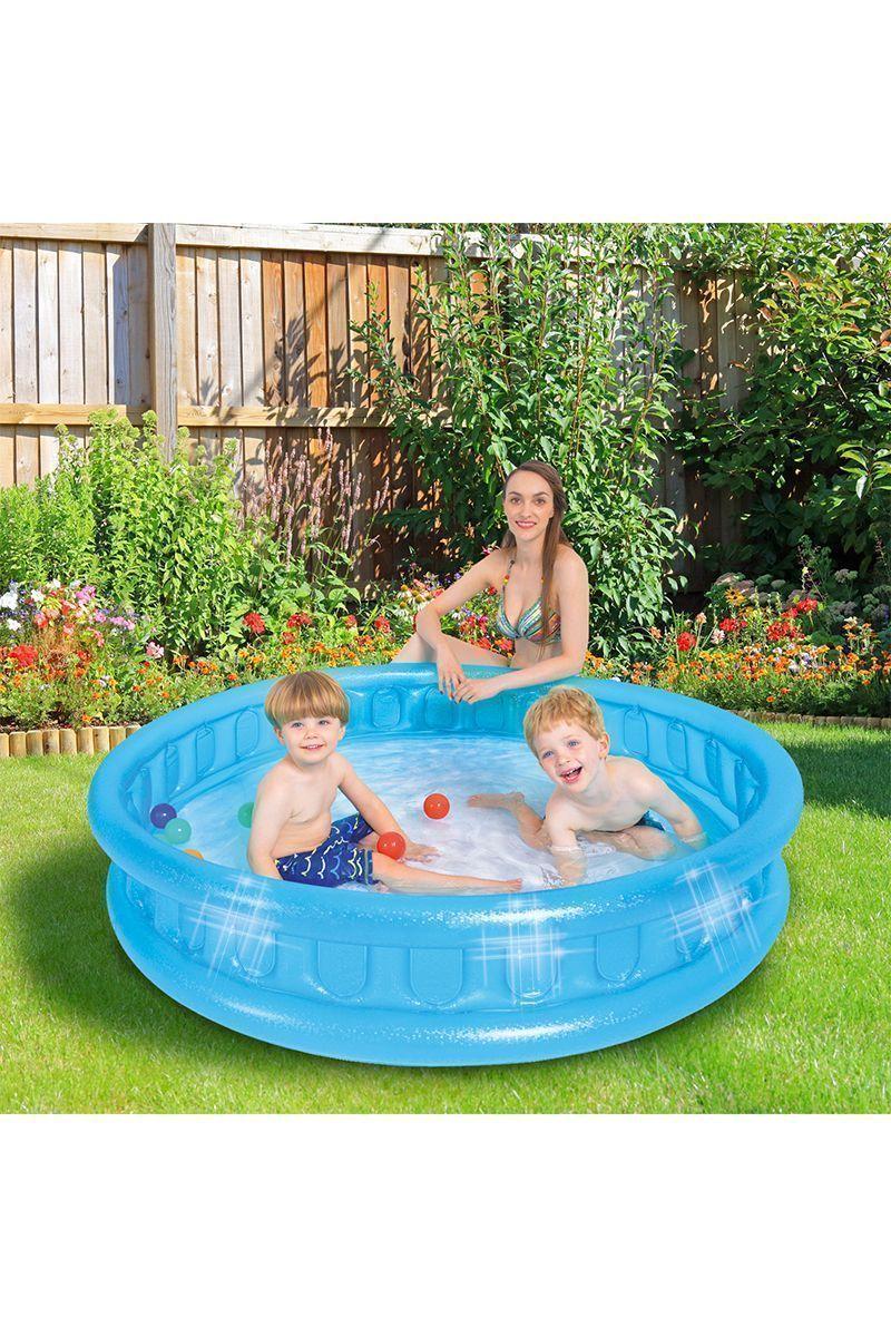 Piscina Infantil Mosaic 320Lts 32cmx115cm Celeste-1