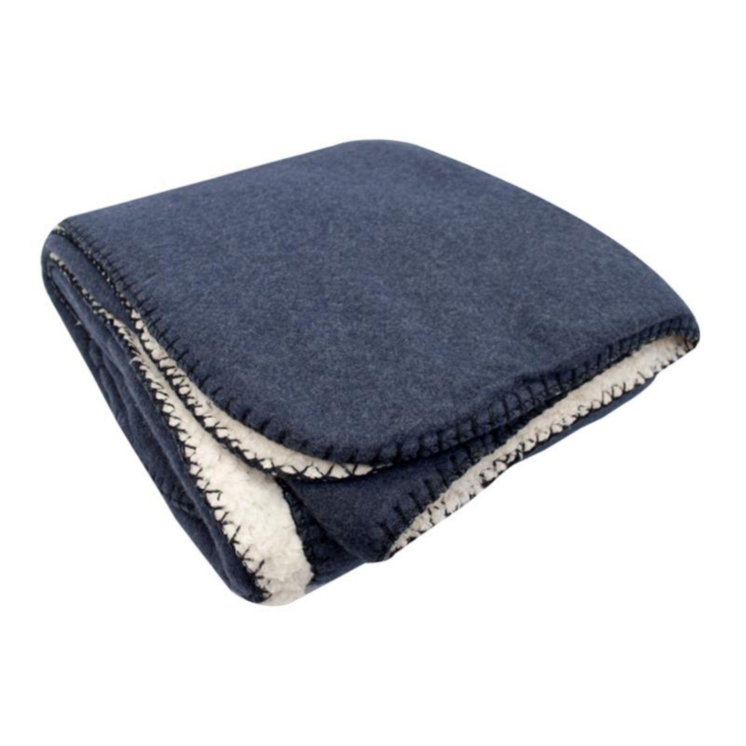  Manta Polar Sherpa Novara Navy 125x170cm Palermo-0