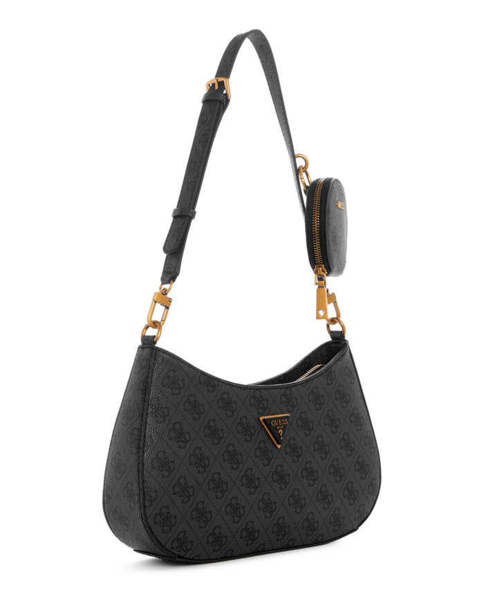 Cartera Guess Alexie Top Zip Shoulder Bag Clo Carbón-1