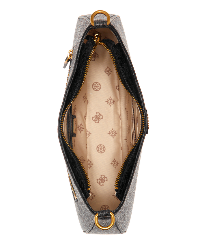 Cartera Guess Alexie Top Zip Shoulder Bag Clo Carbón-3
