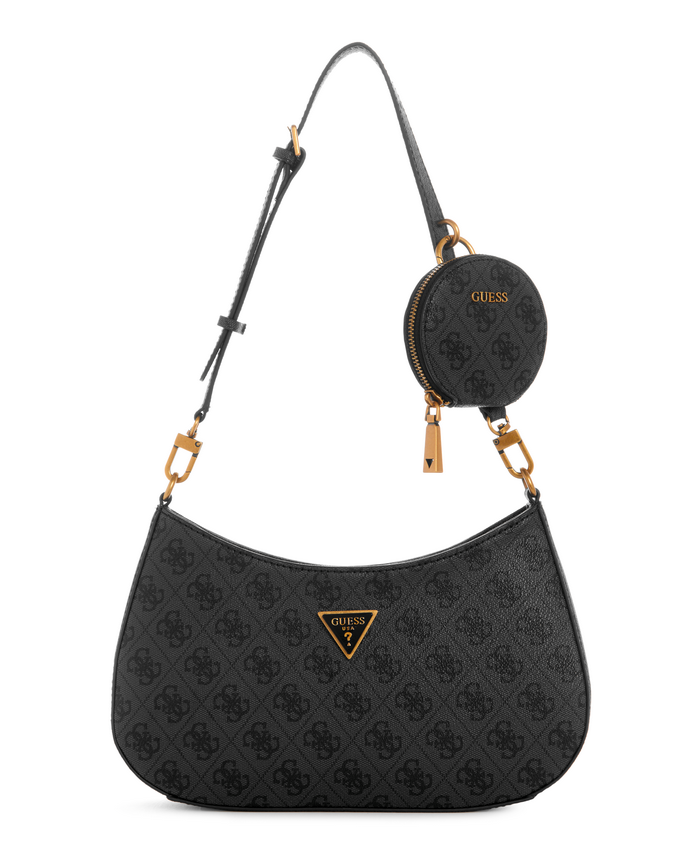 Cartera Guess Alexie Top Zip Shoulder Bag Clo Carbón-0