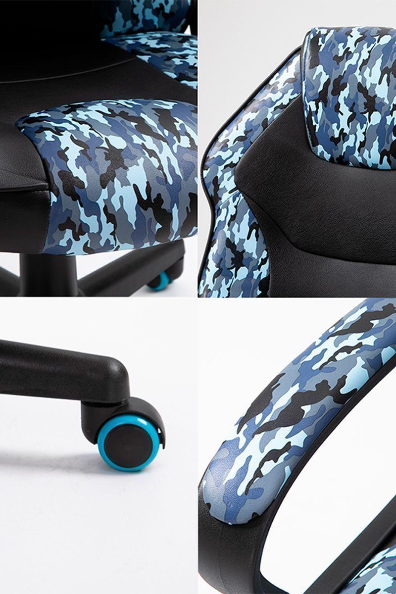 Silla Gamer Legend Pro Altura Ajustable Azul-5