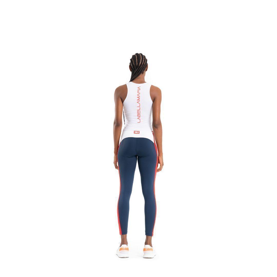 Leggins Azul y franjas rojas-3