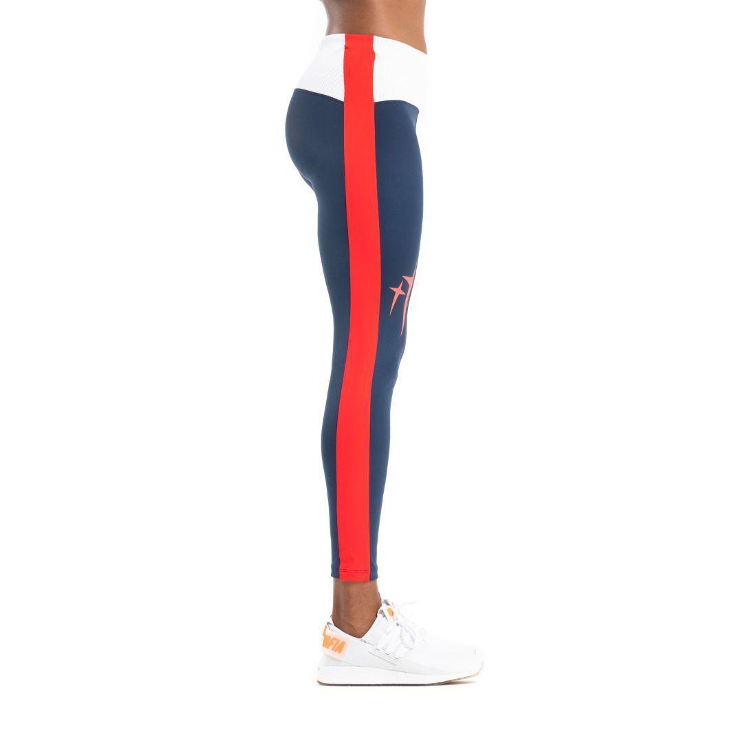 Leggins Azul y franjas rojas-4