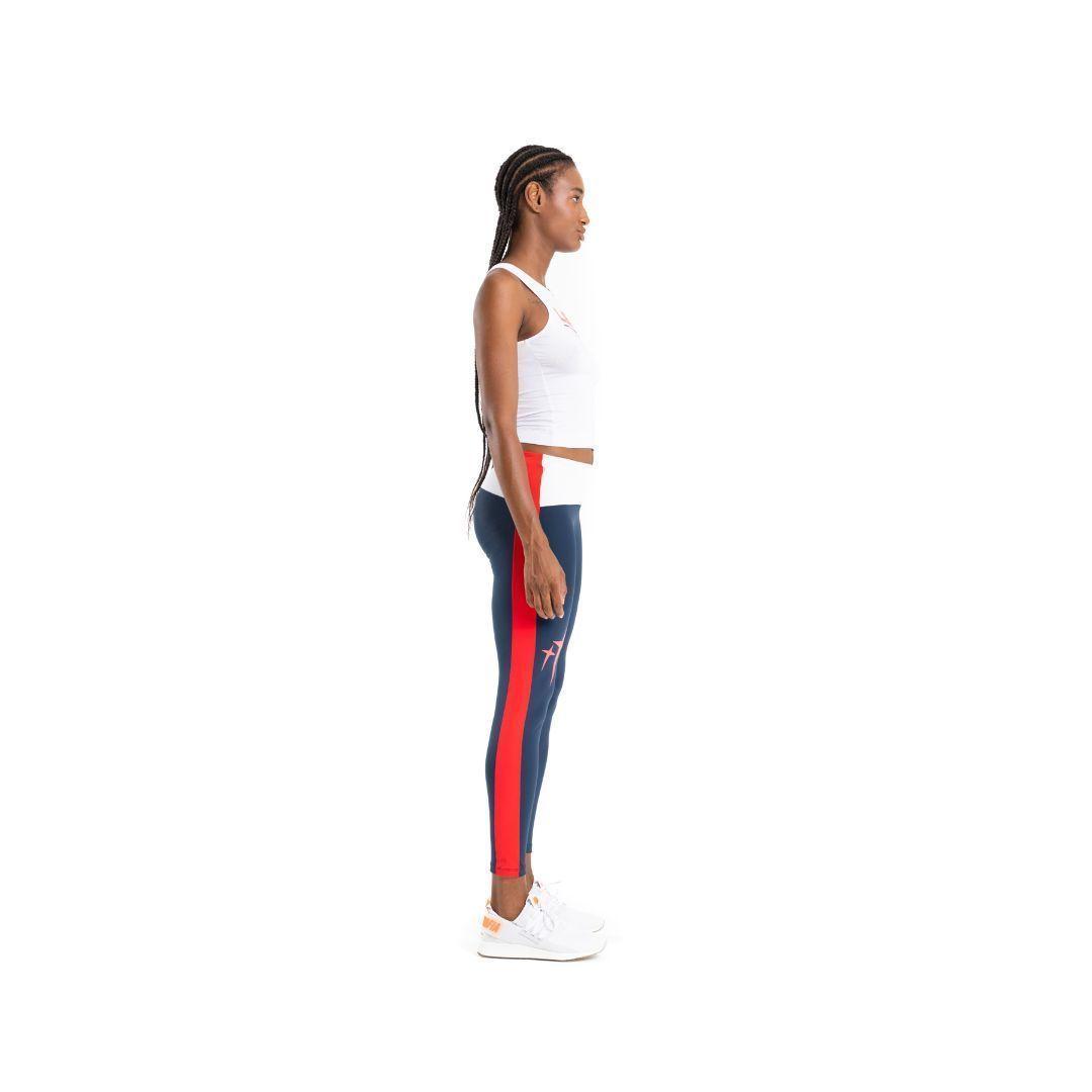 Leggins Azul y franjas rojas-1