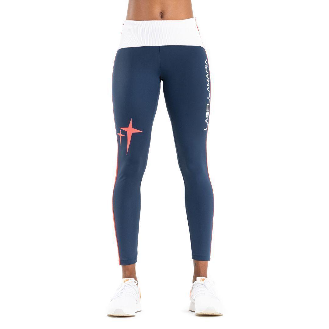 Leggins Azul y franjas rojas-6