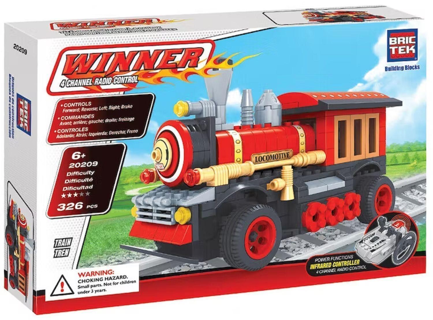 BRICTEK TREN CON CONTROL REMOTO 326 PIEZAS BLOQUE CONSTRUCCIÓN-0