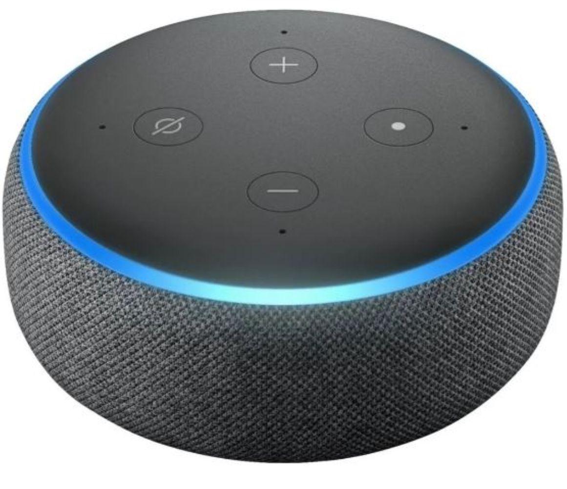 Amazon Echo Dot 3rd Gen con asistente virtual Alexa carbón 110V/240V Negro-1
