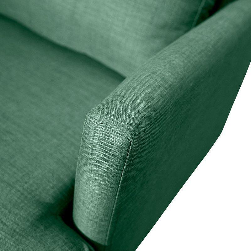 Sofá Aldara Chenille Tipo Lino Verde 2C-2