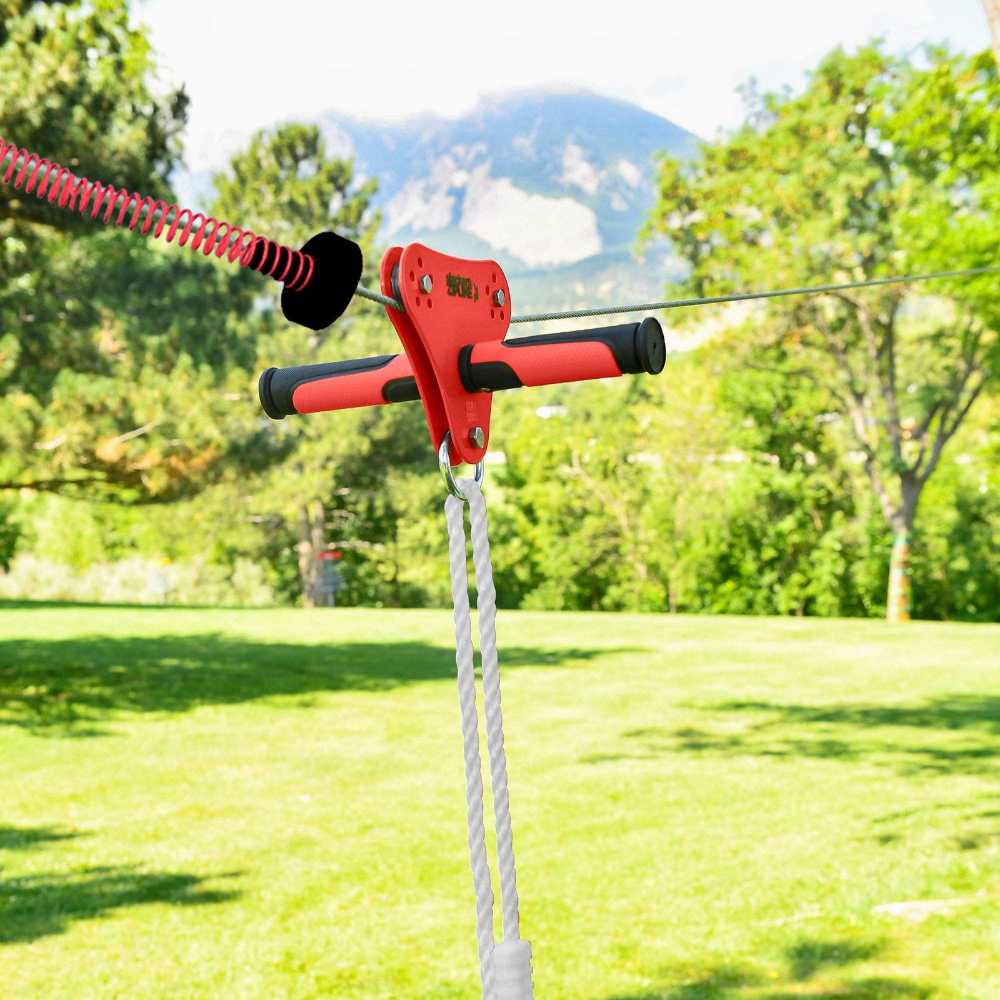 Kit Tirolesa 27 m con Freno Eagle Zipline 90 Ft-3
