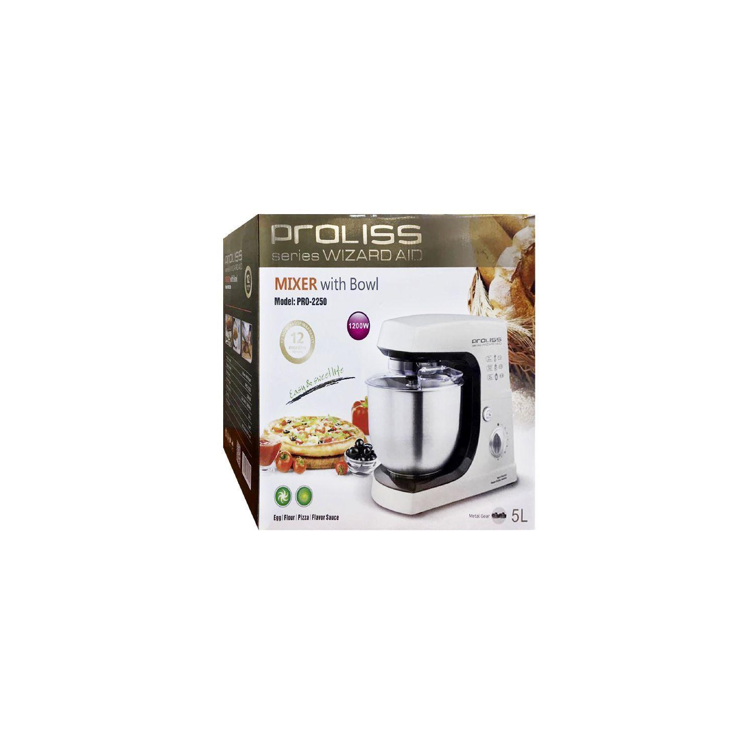 Batidora Amasadora 1200w De 8 Velocidades Color Blanco - PuntoStore-2