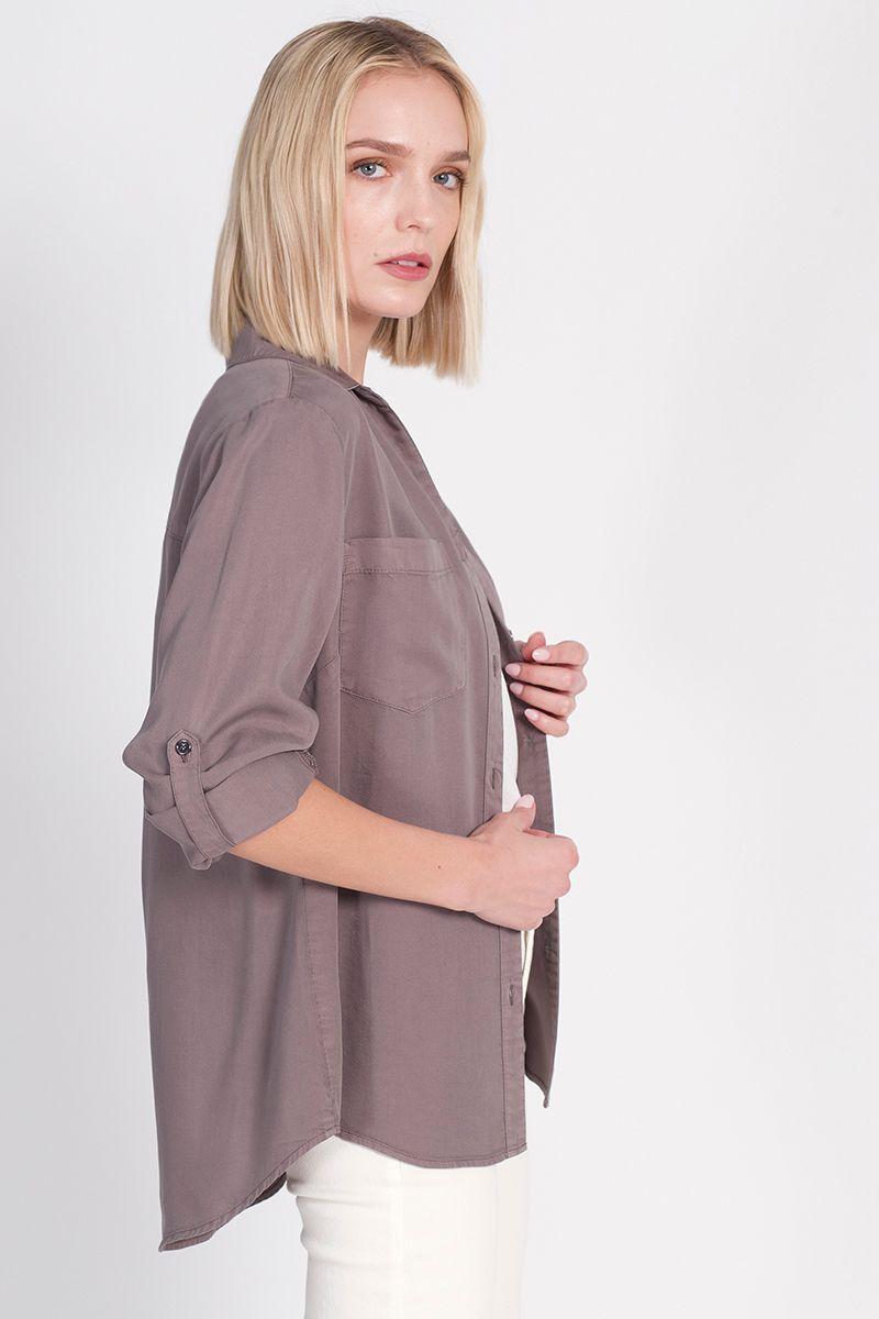 Blusa Camisero Gris Liola-1