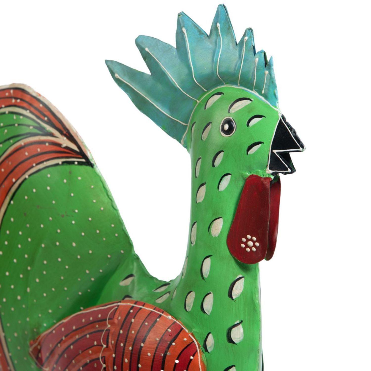 Gallo Decorativo De Metal-2