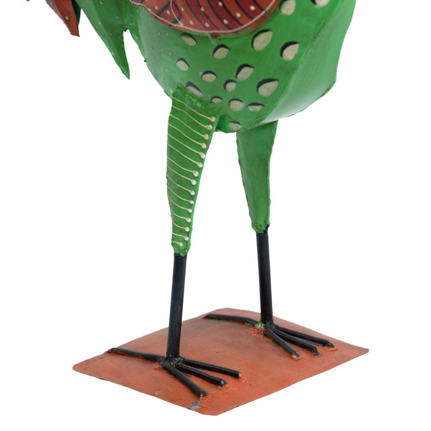 Gallo Decorativo De Metal-3
