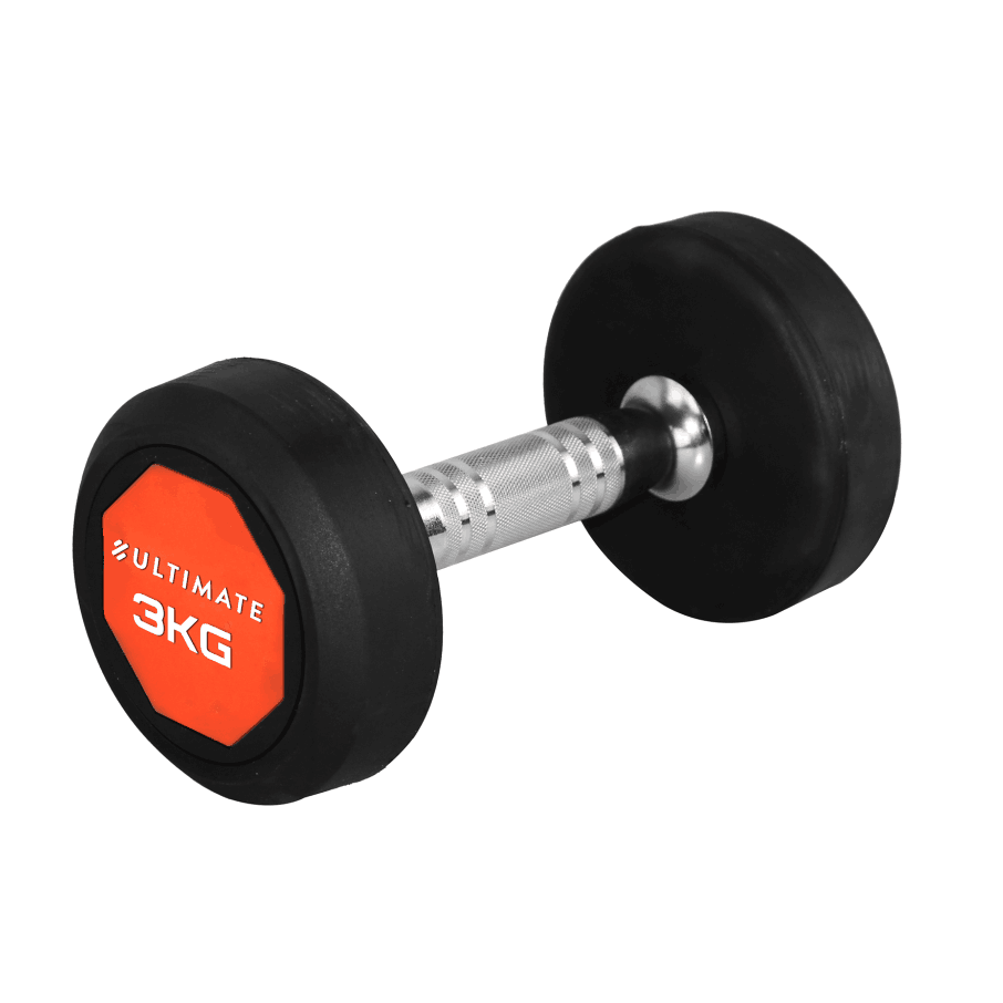 Mancuernas Cromadas Engomadas Pro 3 kg (Par)-0