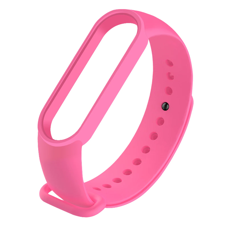 Correa Silicona Compatible Con Xiaomi Watch Mi Band 5 / 6 / Rosa-0