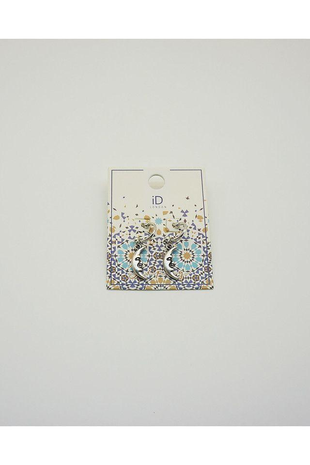 Aro Argolla Lunar Plateado I-D-1