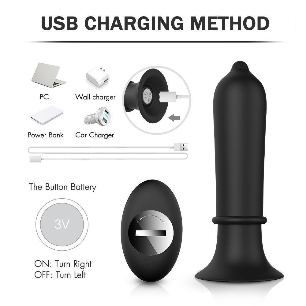 Plug Anal Vibrador Control Remoto Titi-3