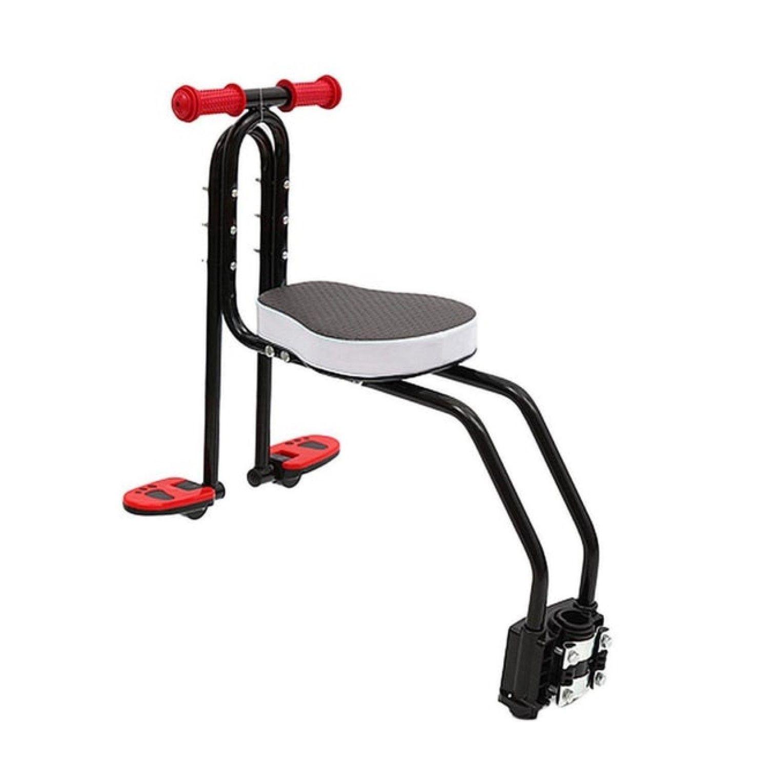 Silla Auxiliar Bicicleta, Asiento Delantero Bicicleta Para Niños Negro-0