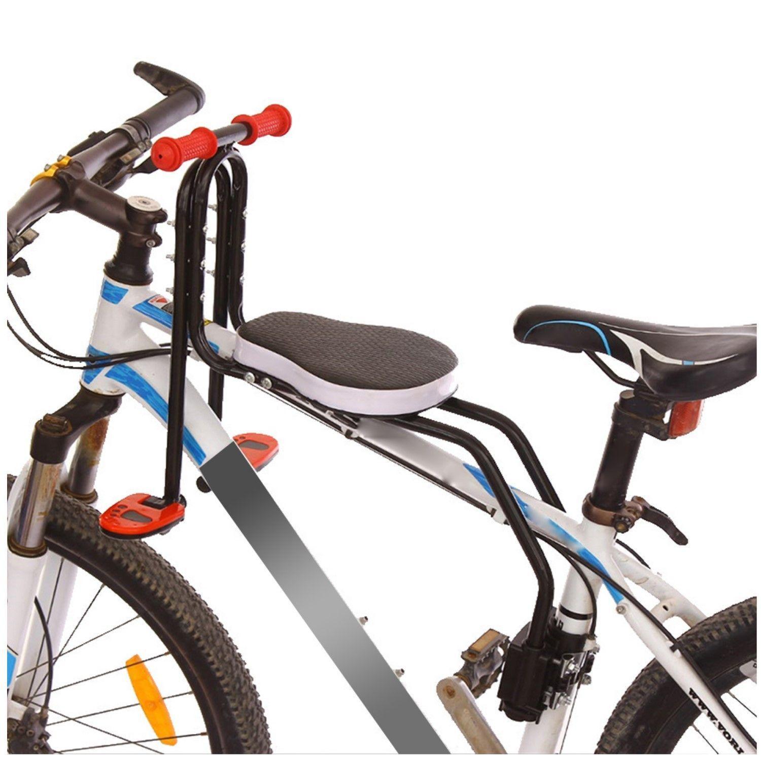 Silla Auxiliar Bicicleta, Asiento Delantero Bicicleta Para Niños Negro-1