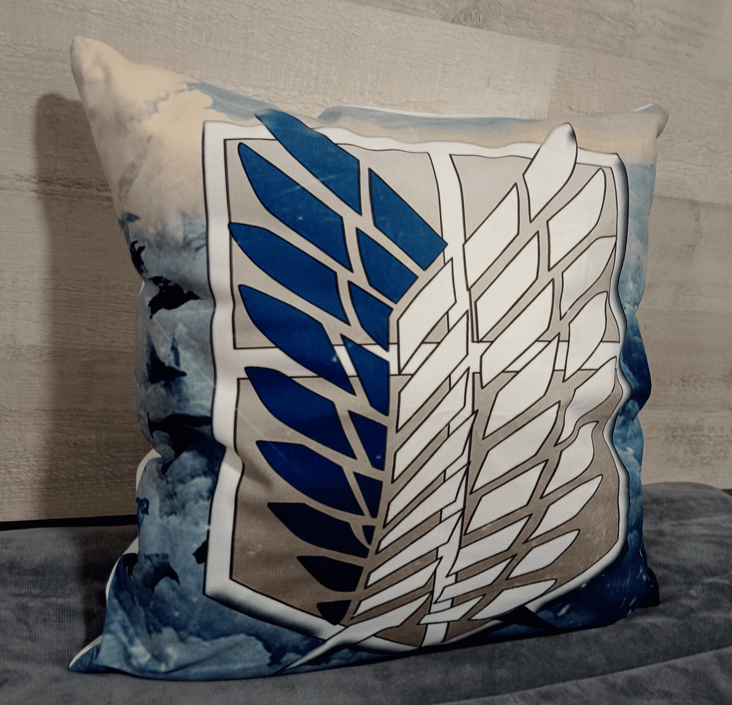 Cojín Felpa 45x45 cm De Shingeki No Kyojin Legíon Extra Suave -2