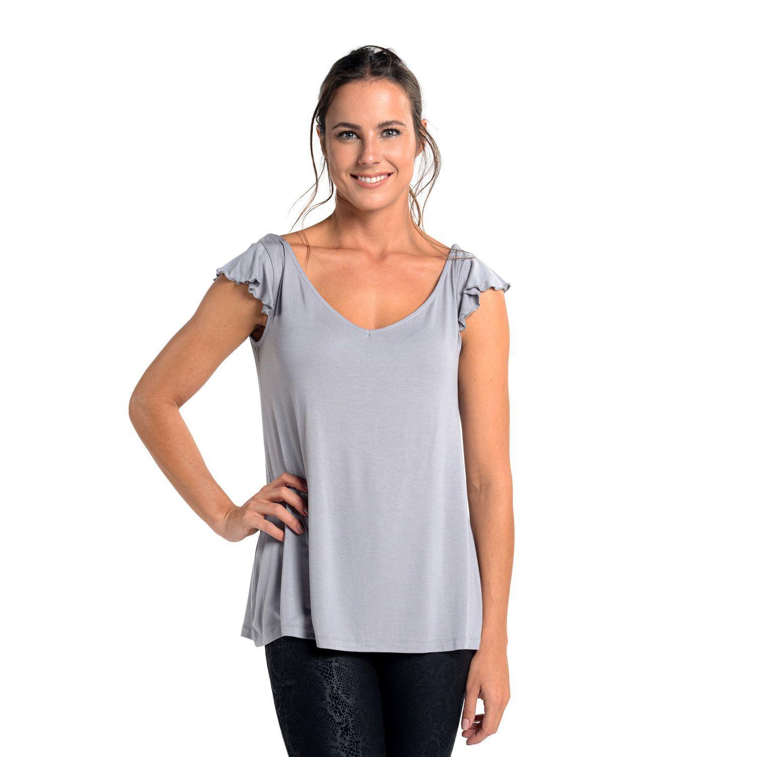 POLERA MANGA CORTA CAFFARENA GRIS -2