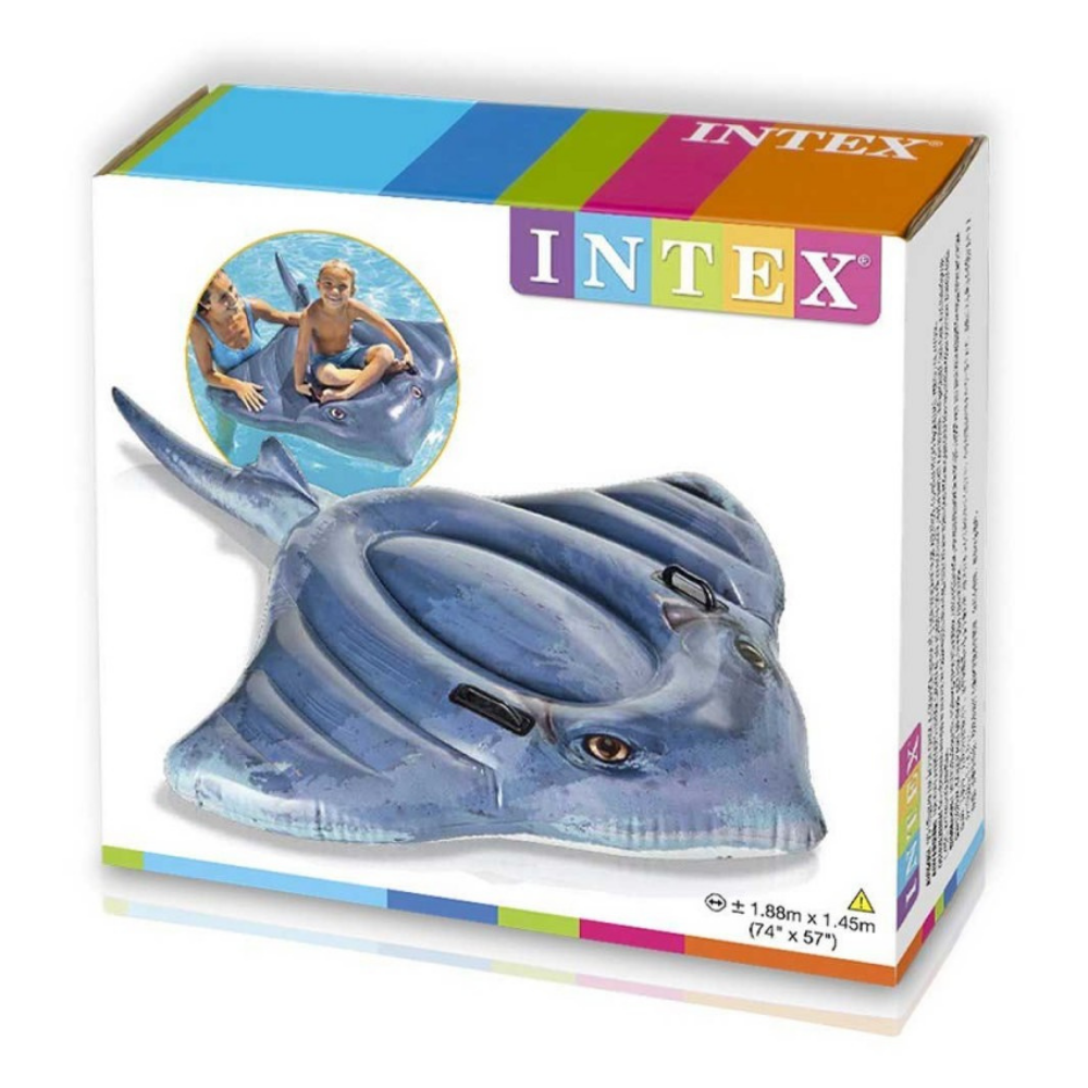 Flotador Inflable Mantarraya Realista 188x145 Cm-2