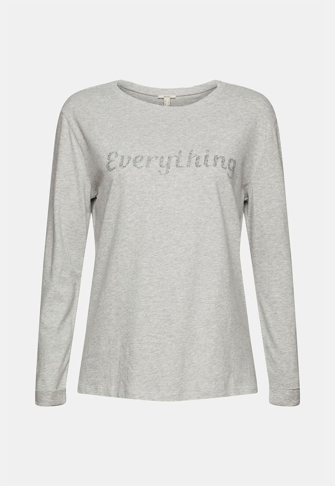 Polera mujer manga larga con estampado Esprit-3