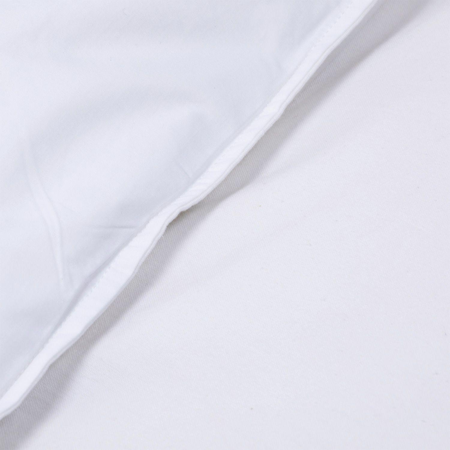 Funda de plumón blanco lino algodón Super King-1