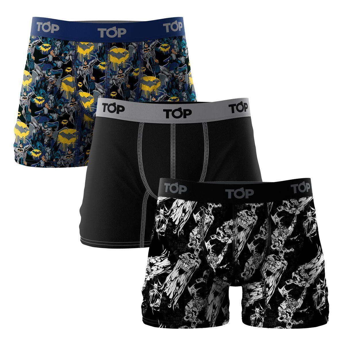 Bóxer Medio Microfibra Batman Pack 3 C2 Top-0