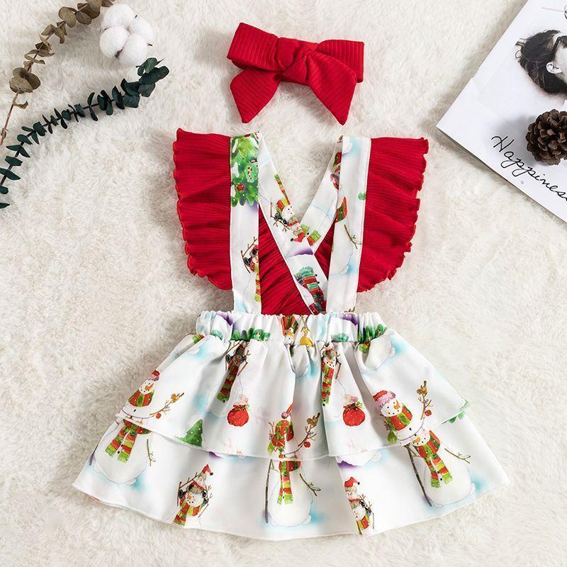Conjunto navidad vestido, pilucho y cintillo-2