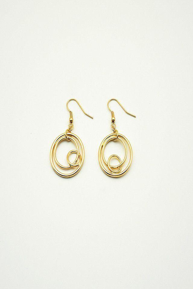 Aros Dorados Argollas Colgantes i-D-0