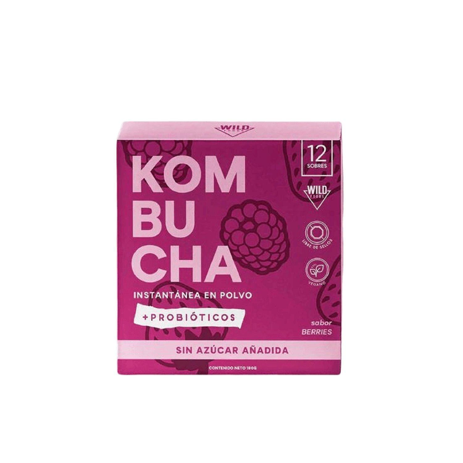 Kombucha Instantánea 12 unidades Mix Berries 15g-0