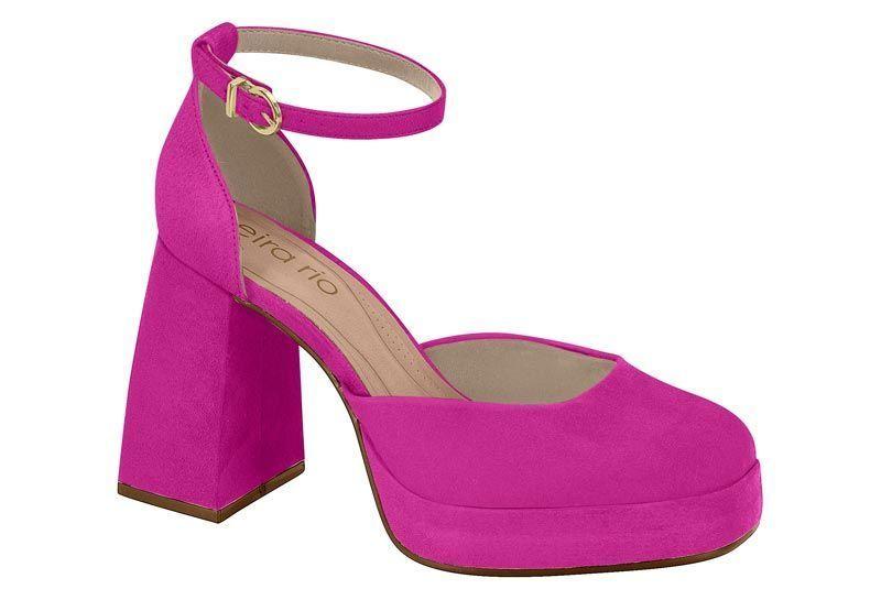 Zapato Mujer Taco Cuadrado Rosado 4298-100- Beira Rio-0