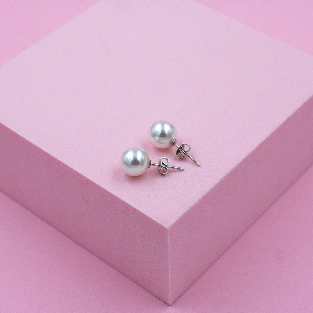 Aros Perla Cultivada Plata 925 - 6 mm-3