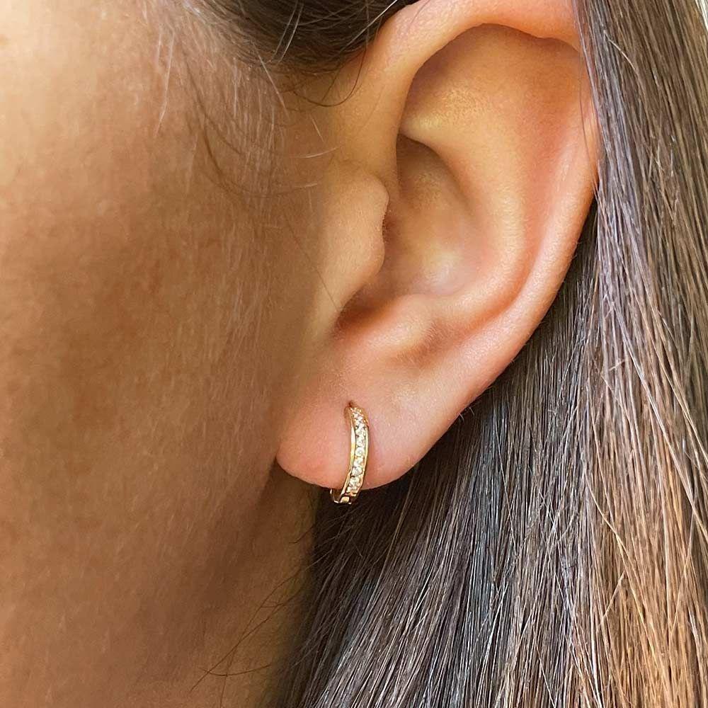 Aros Argolla Aria Oro 18k-1