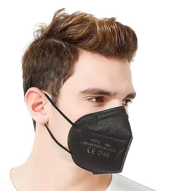 Mascarilla Kn95 - Negras - Pack 100 Unidade-0