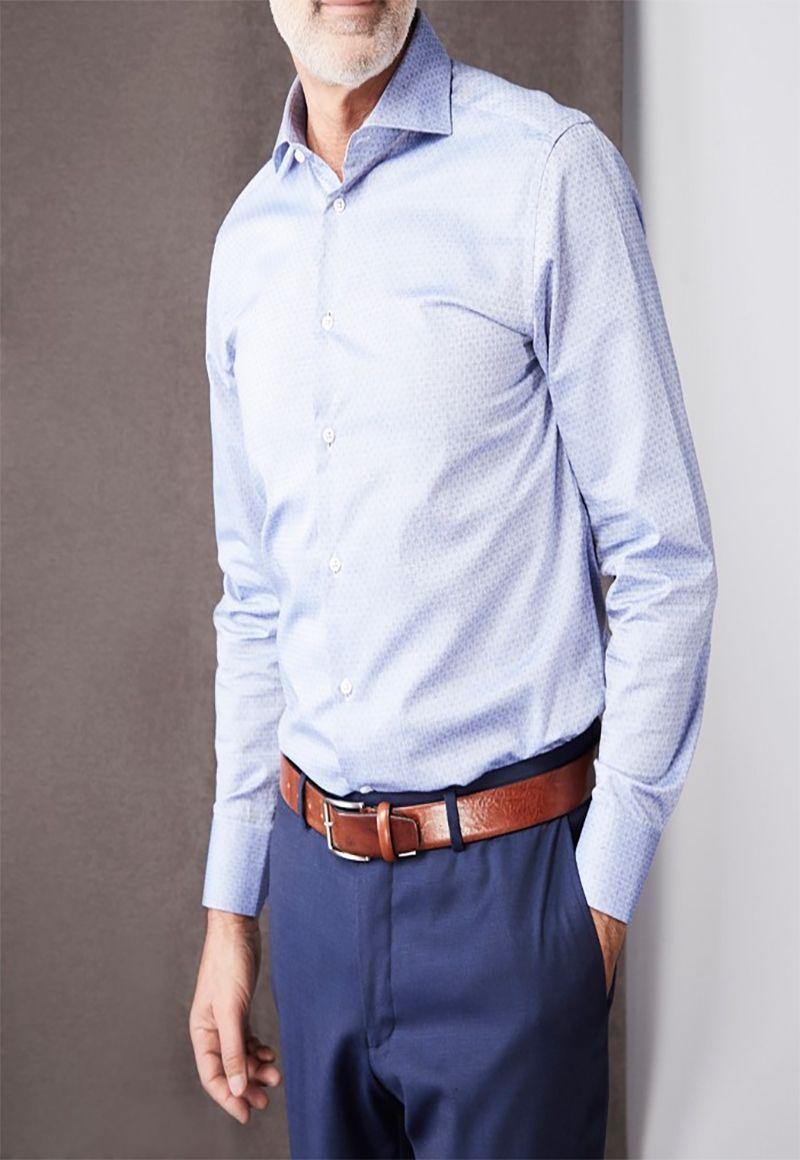 Camisa Azul Executive-0