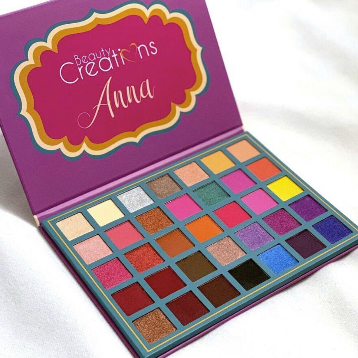 Pack Paleta De Sombra "Anna" + Set 12 Brochas Holo Fun y Estuche de Beauty Creations-3