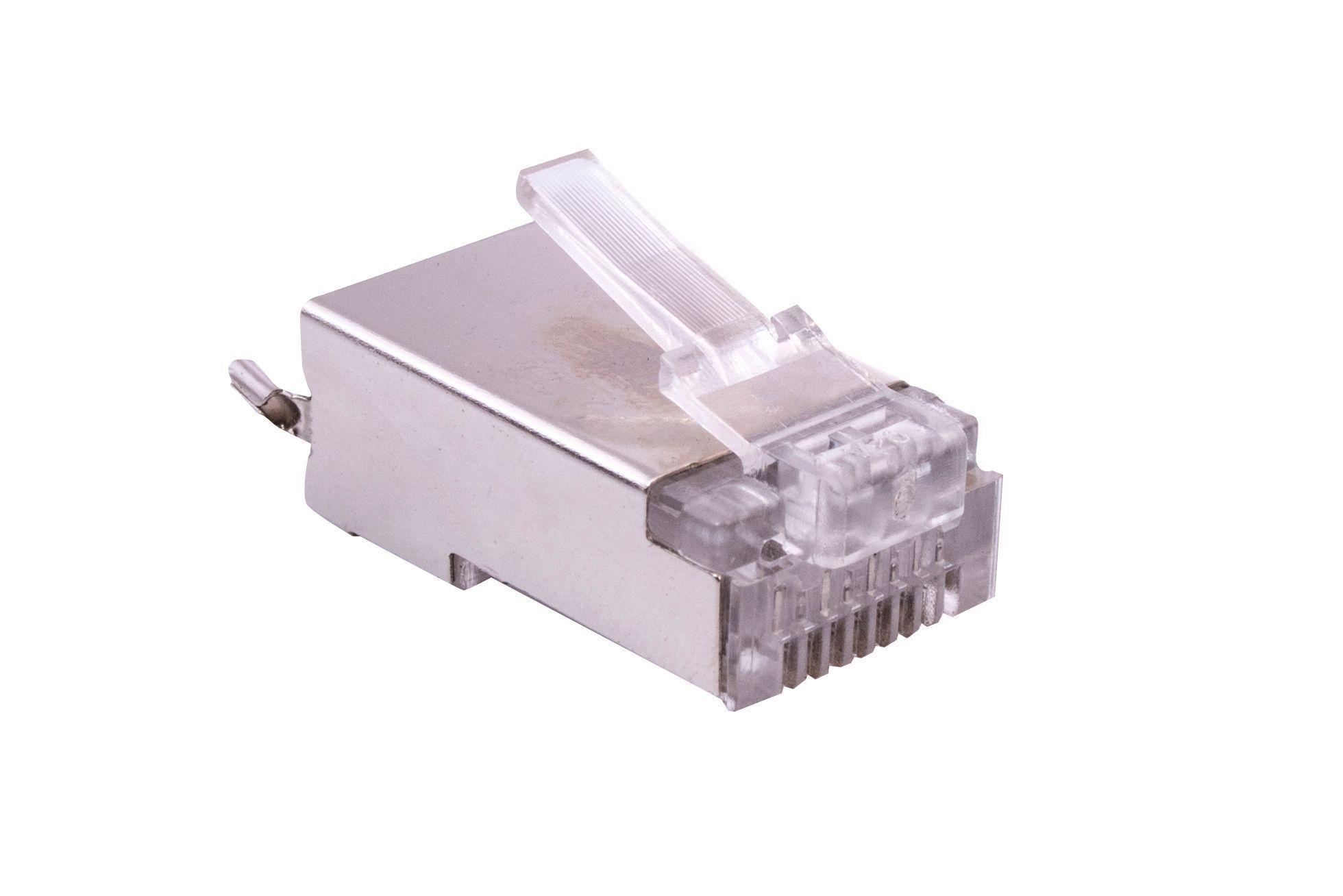 Conector RJ45 Cat6 FTP/Tierra 100 Unidades-0