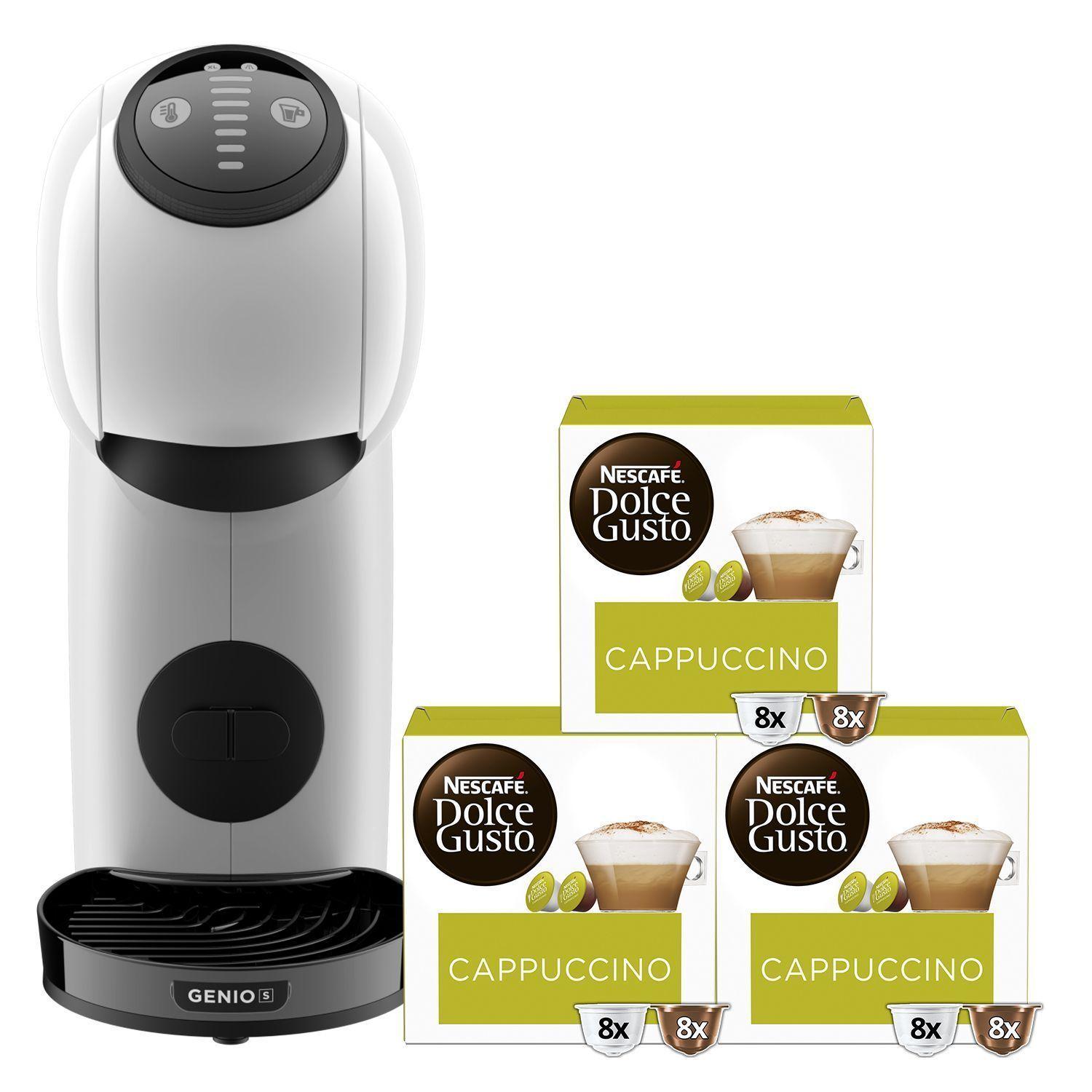Cafetera DG® Genio S White + Cápsulas X3 Cajas Cap.-0