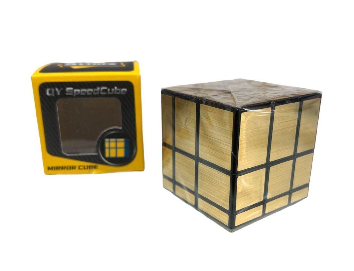 CUBO RUBIK ORIGINAL QIYI 3X3 MIRROR DORADO-0