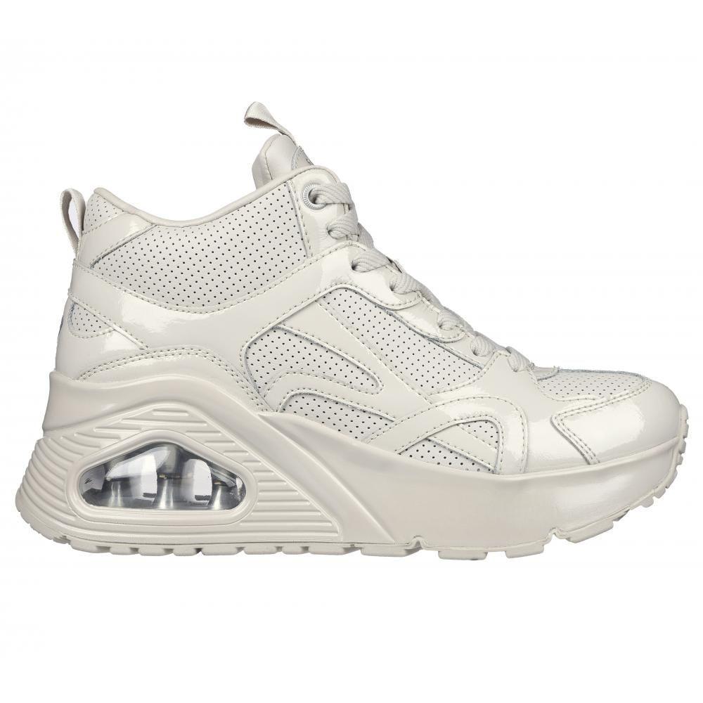 Zapatilla Mujer Uno Hi Beige Skechers-4