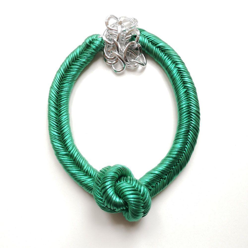 Maria la Biyux Collar Nudo Verde-0
