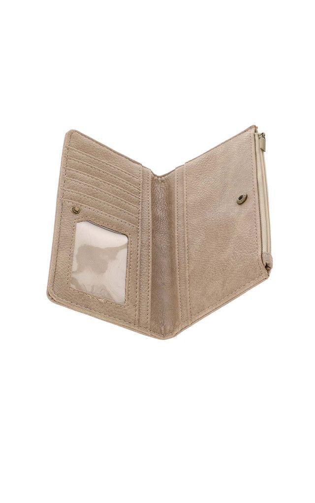 Billetera Chica Shiny Animal Beige Humana-2