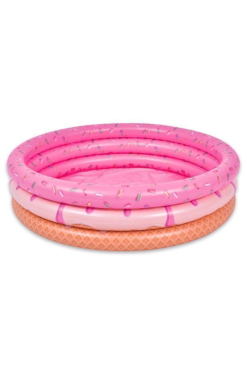 Piscina Inflable Donut 150Lts 30cmx120cm Rosado-0
